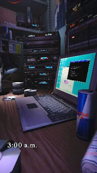 an image of a desk with a laptop on it